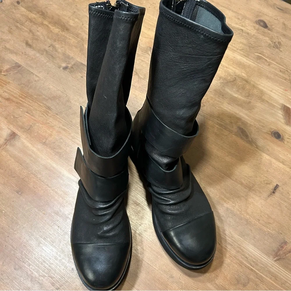 PURO Secret Black Platform Boots (approximate size women’s 9.5)